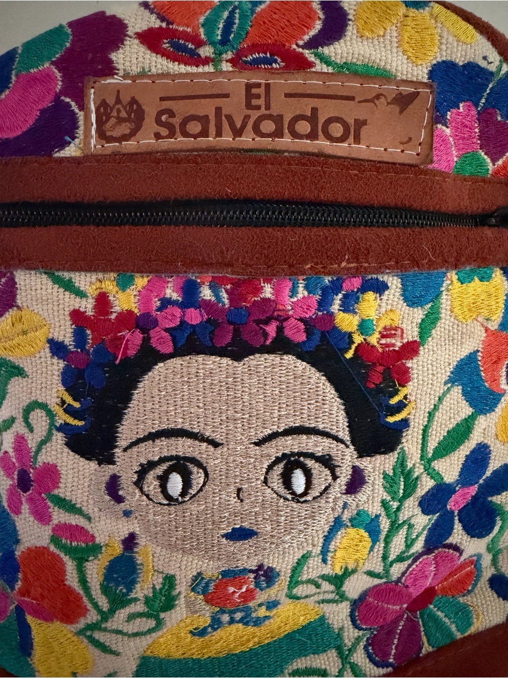 Embroidered Floral Mini Backpack from El Salvador — Multicolor - Picture 4 of 5